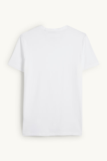 Men - T-shirt - slim fit - Flex - white