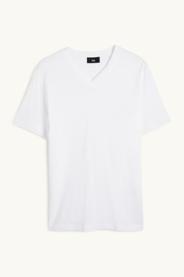 Heren - T-shirt - regular fit - wit