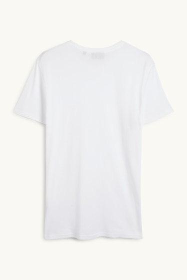 Herren - T-Shirt - Slim Fit - weiss