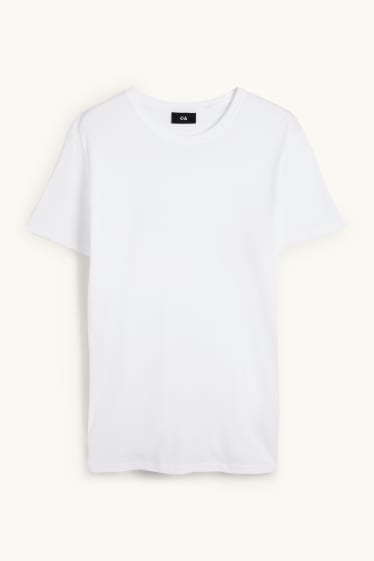 Herren - T-Shirt - Slim Fit - weiss