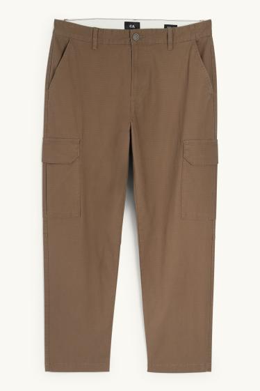 Home - Pantalons cargo - texturats - caqui