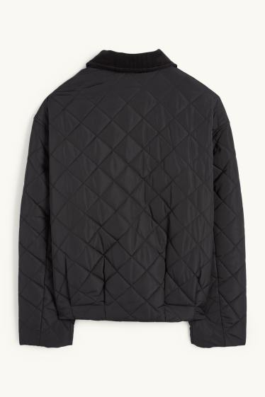 Dona - Jaqueta embuatada - negre