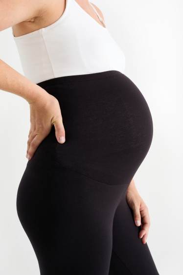 Dames - Zwangerschapsthermolegging - zwart