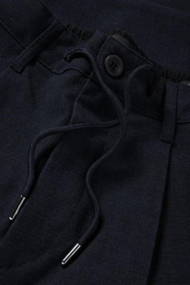 Hommes - Chino - tapered fit - bleu foncé