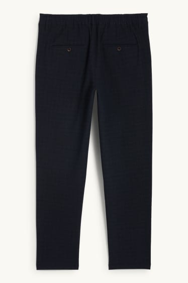 Hommes - Chino - tapered fit - bleu foncé
