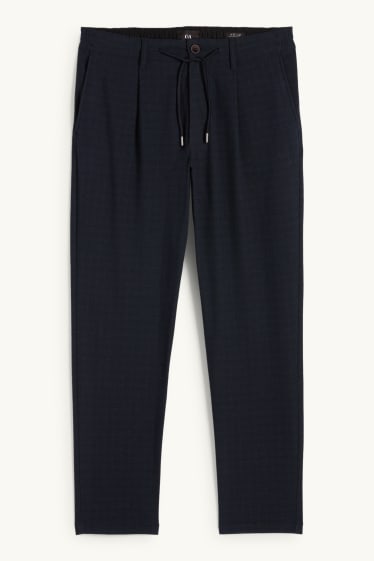 Hommes - Chino - tapered fit - bleu foncé