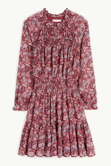 Nena - Vestit de xifó - estampat - bordeus