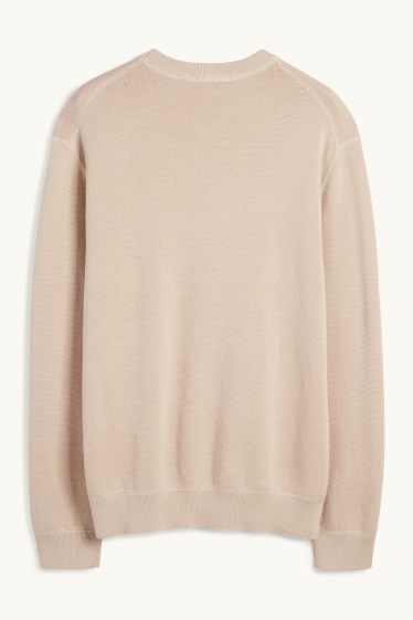 Herren - Pullover - hellbeige