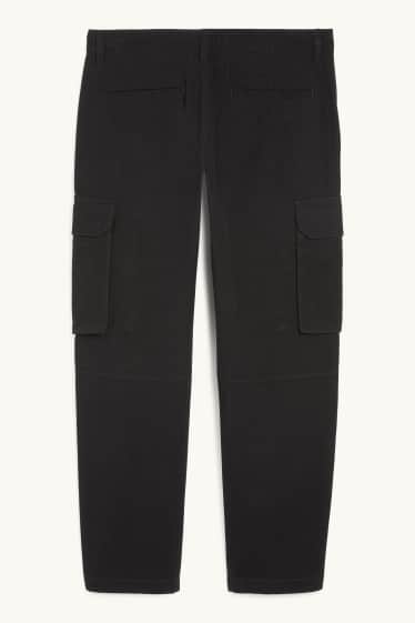 Men - Cargo trousers - black