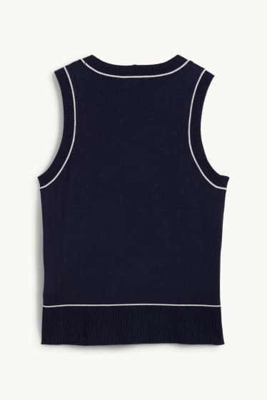 Dona - Jersei sense mànigues - blau fosc