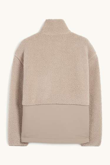 Uomo - Giacca in pile termico - beige