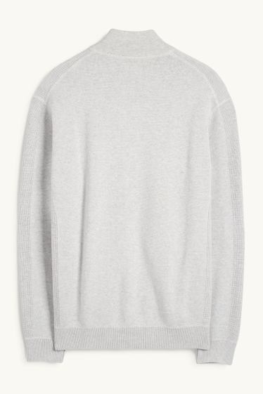 Hommes - Gilet en maille - gris clair