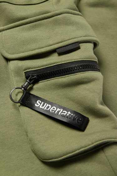 Herren - Cargo-Jogginghose - grün