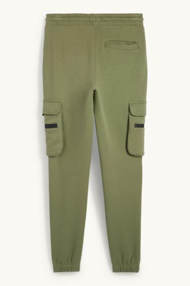 Herren - Cargo-Jogginghose - grün