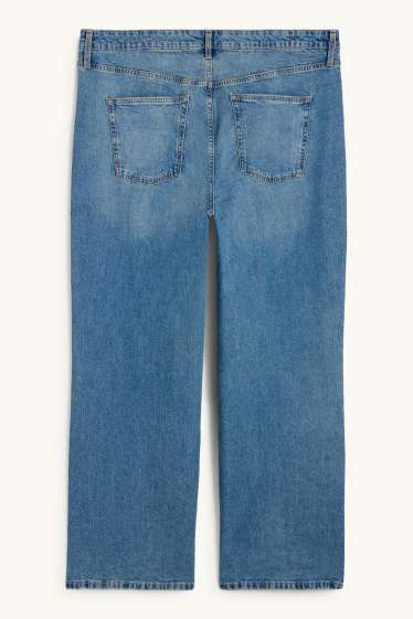 Femmes - Wide leg jean - high waist - jean bleu