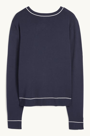 Dona - Jaqueta de punt - blau fosc