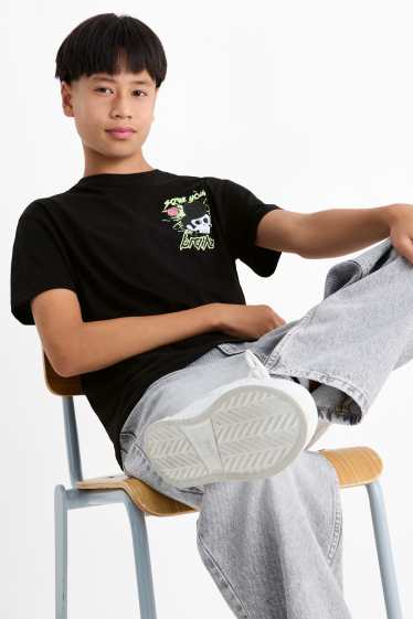 Kinderen: jongens - Exploding Kittens - T-shirt - zwart