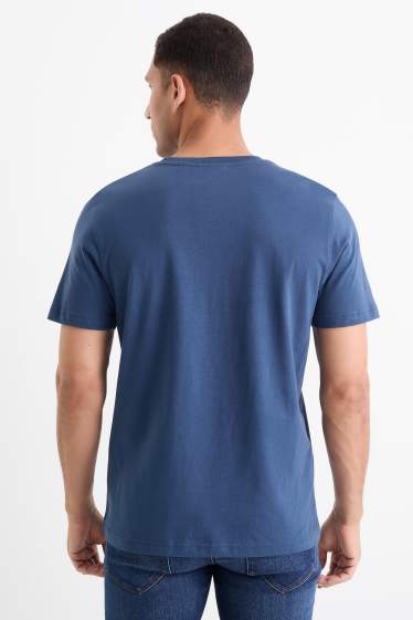 Uomo - T-shirt - regular fit - blu scuro