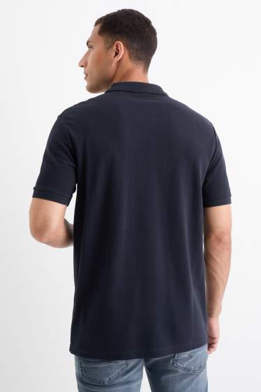 Bărbați - Tricou polo - regular fit - albastru închis