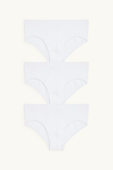 Hommes - Lot de 3 - slips - blanc