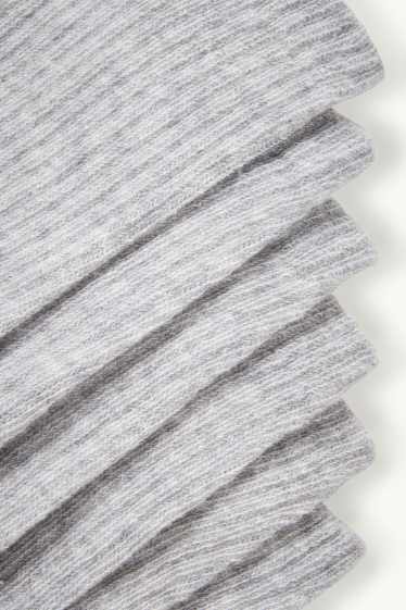 Dona - Paquet de 3 - mitjons de tennis - gris clar jaspiat