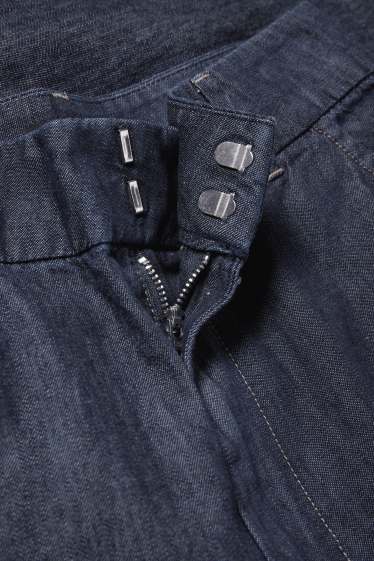 Femmes - Jean palazzo - high waist - jean bleu foncé