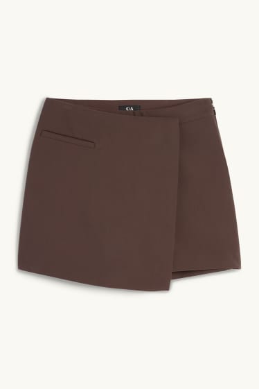 Femmes - Jupe short - marron foncé