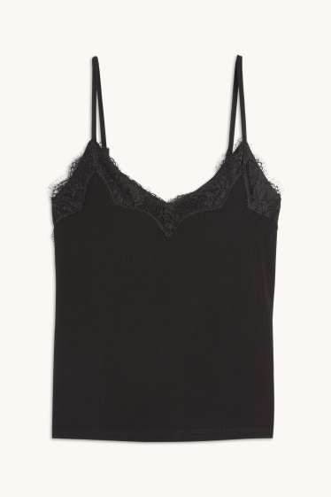 Damen - Hemdchen - schwarz