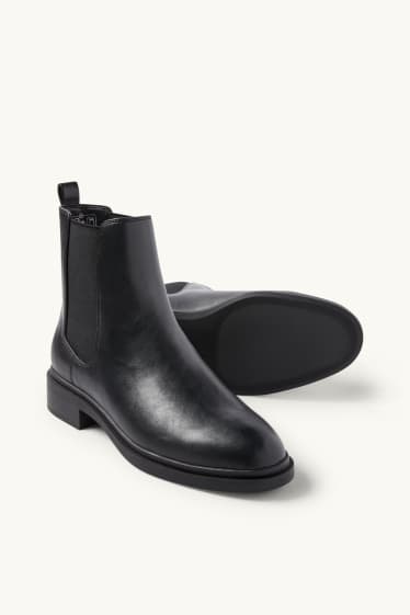 Femmes - Bottines chelsea - matière synthétique - noir