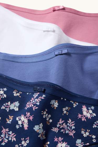 Damen - Multipack 4er - Slip - rosa / blau