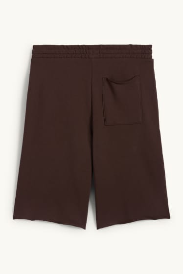 Uomo - Shorts di felpa - marrone scuro