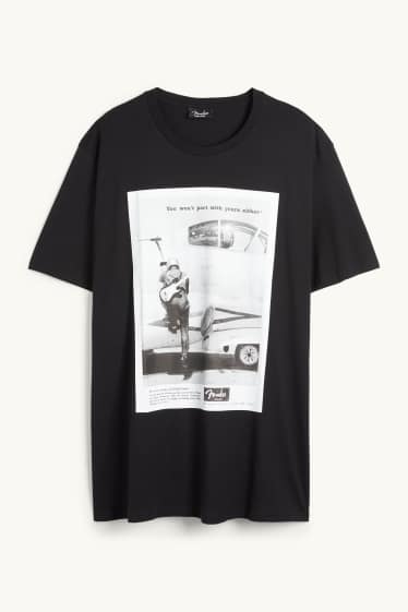 Hommes - T-shirt - regular fit - Fender - noir