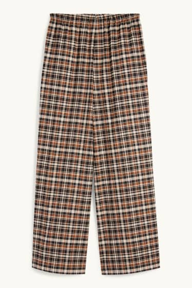 Nena - Pantalons de tela - de quadres - marró