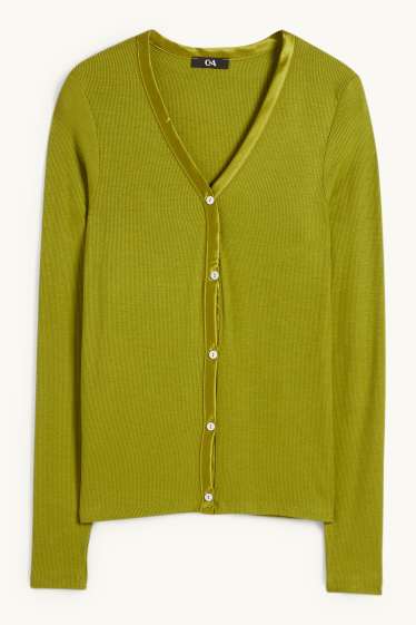 Femmes - Gilet en maille - vert