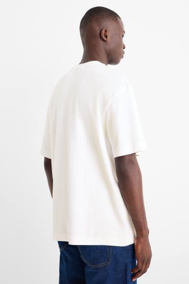 Home - Paquet de 2 - samarreta de mànigues curtes- relaxed fit - negre/blanc