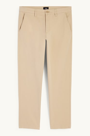 Pánské - Kalhoty chino - regular fit - béžová