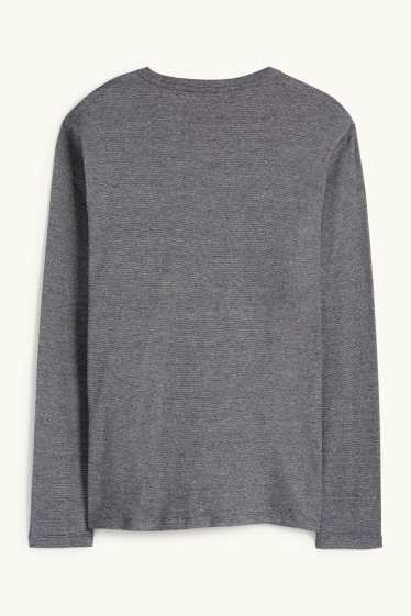 Uomo - Maglia a maniche lunghe - grigio