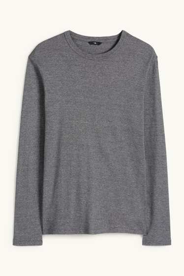 Uomo - Maglia a maniche lunghe - grigio