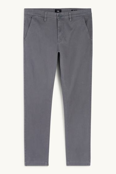 Men - Chinos - slim fit - dark gray