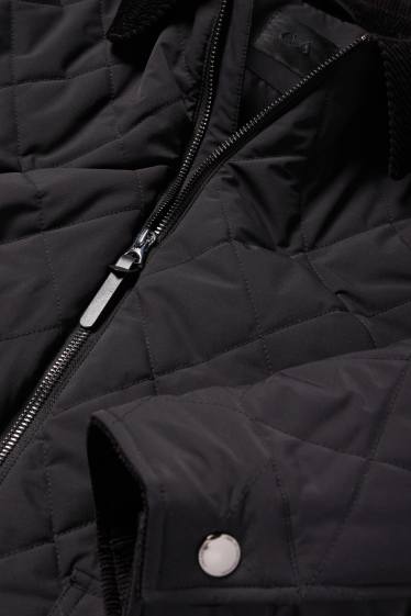 Pánské - Prošívaná bunda - černá