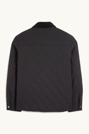 Pánské - Prošívaná bunda - černá