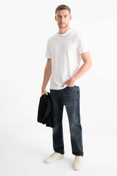 Hommes - Regular jean à boutons - jean bleu foncé