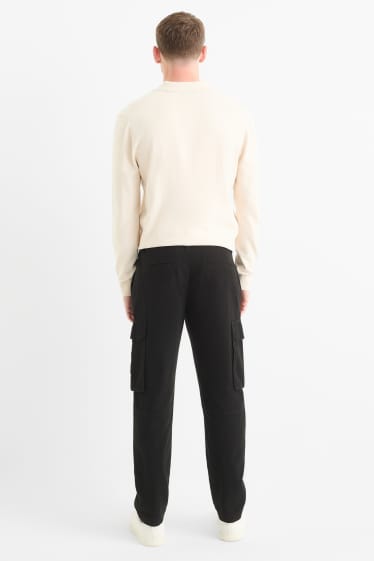 Men - Cargo trousers - black