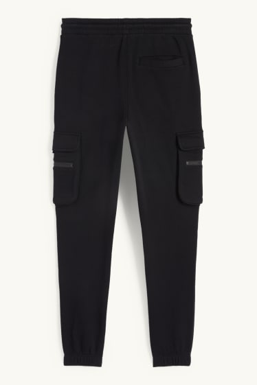 Uomo - Pantaloni sportivi cargo - nero