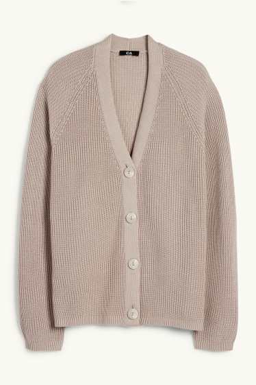 Dona - Jaqueta de punt - acanalada - talp