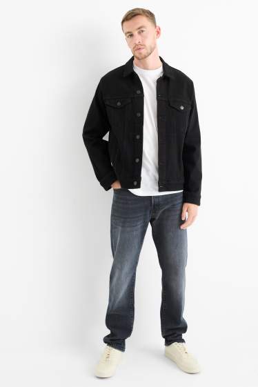 Hommes - Regular jean à boutons - jean bleu foncé