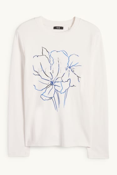 Dames - Longsleeve - wit