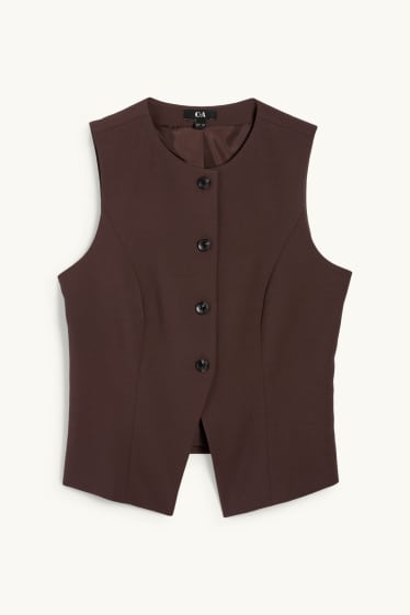 Dona - Armilla - tailored fit - marró fosc