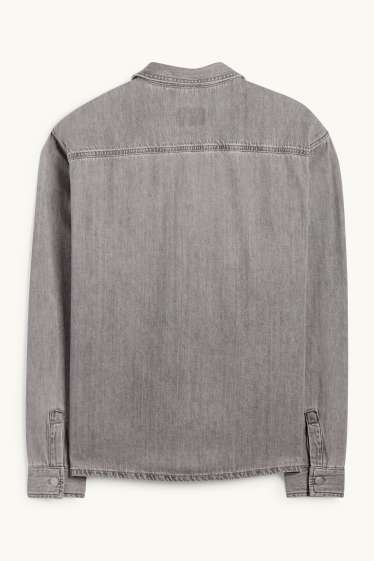 Home - Camisa texana - relaxed fit - Kent - texà gris clar