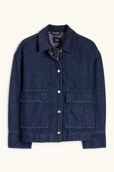 Femei - Jachetă din denim - denim-albastru închis